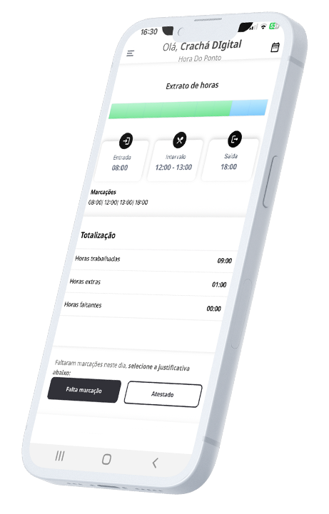 O pagamento é feito apenas pela licença mensal do nosso sistema de controle de ponto.